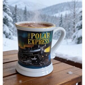 Warner Brothers Polar Express 3D Coffee Mug, Large 14 Ounce, 4.5" Tall